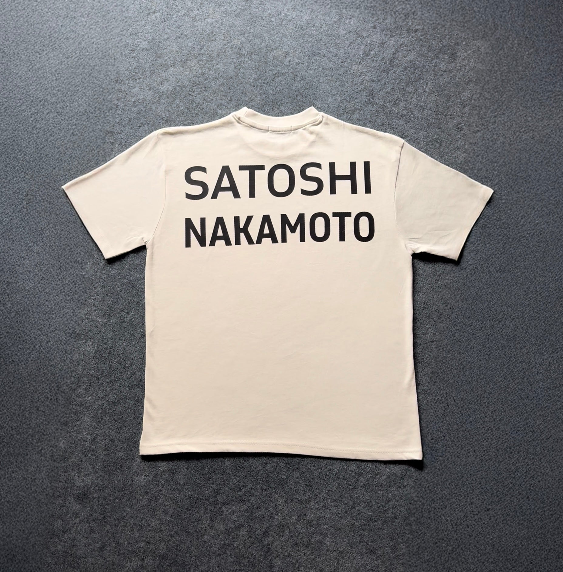 Satoshi Nakamoto | Off White Oversized T-shirt