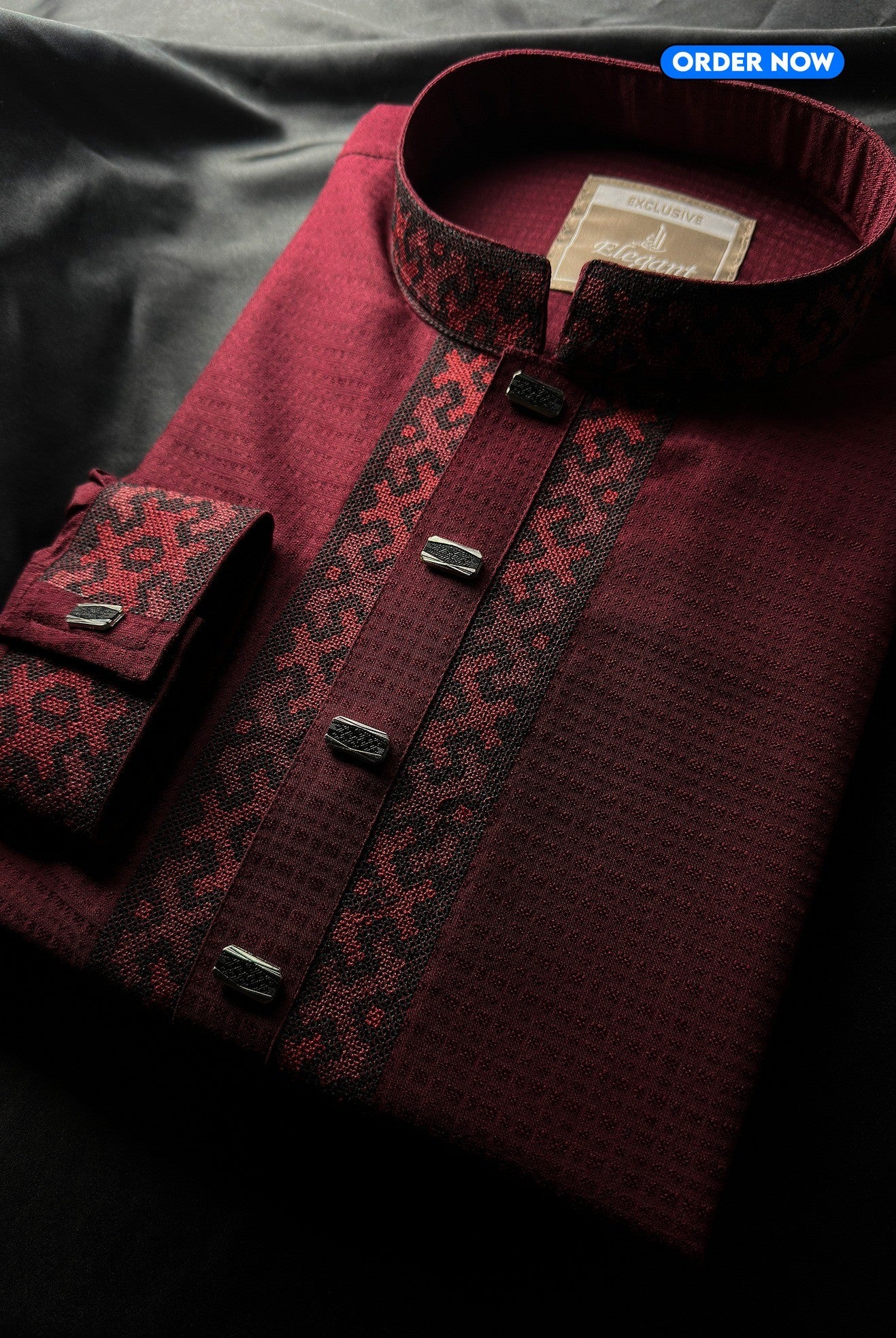 Unravel Maroon Classic Punjabi