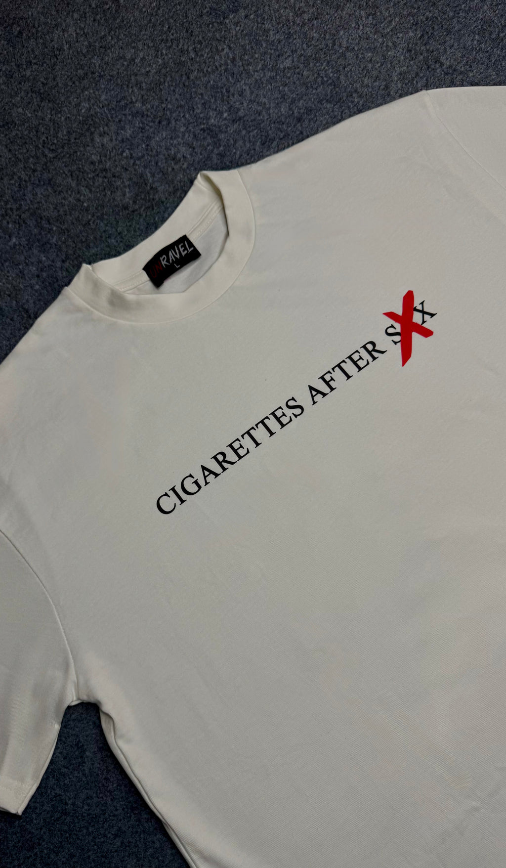 Cigarettes after sex | Off White Oversized T-shirt