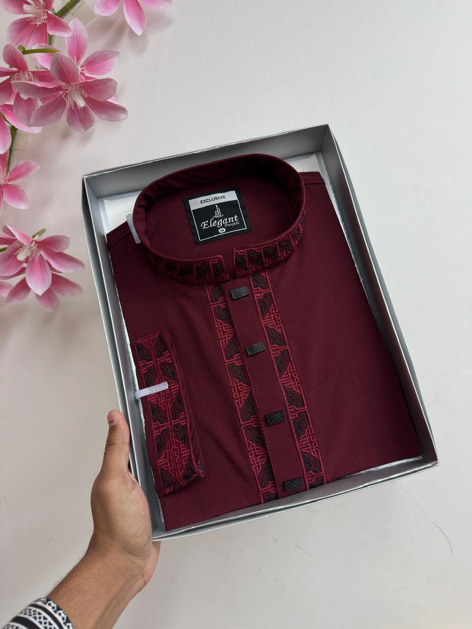 Unravel Maroon Crown Punjabi
