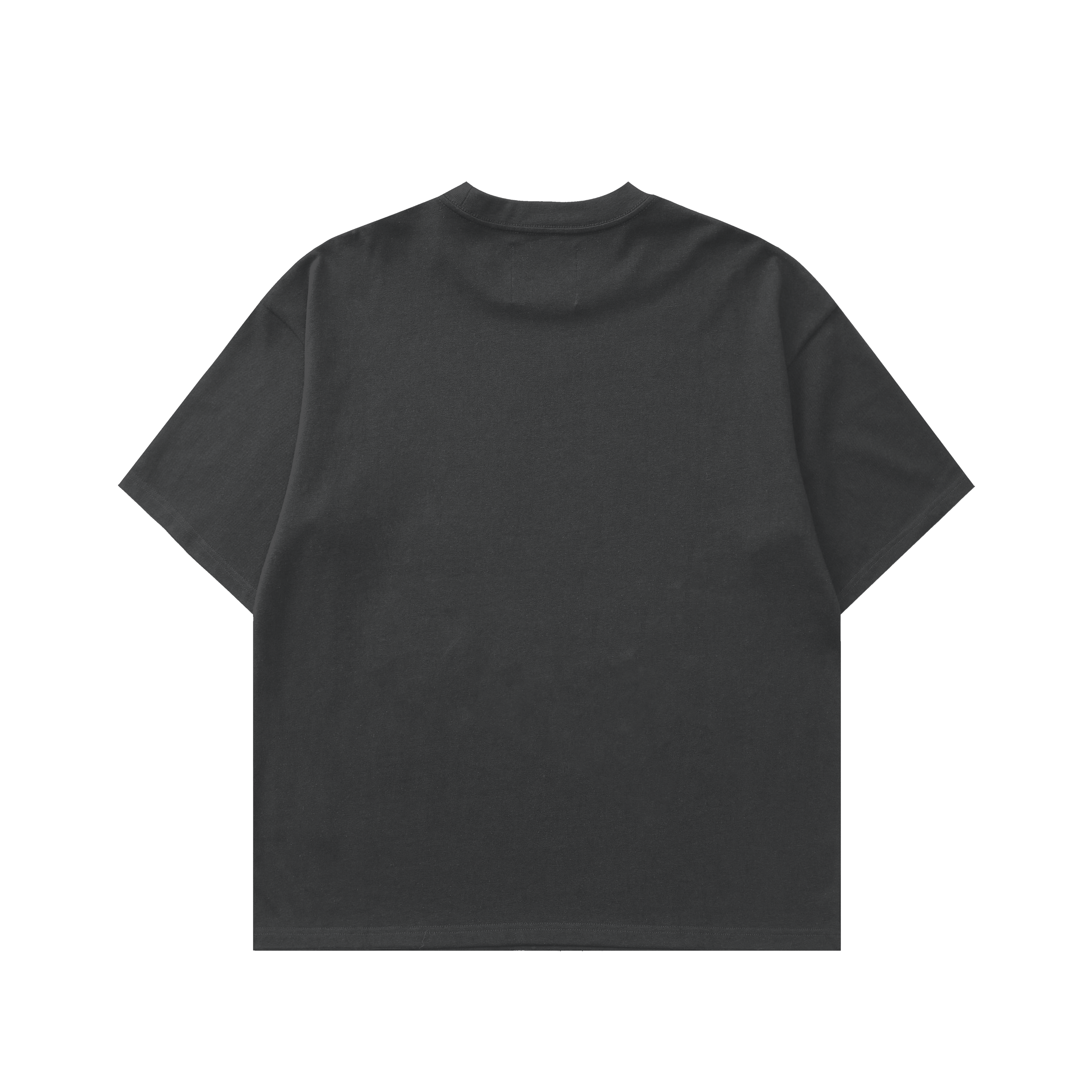 Oversized Solid Tee - Charcoal Grey