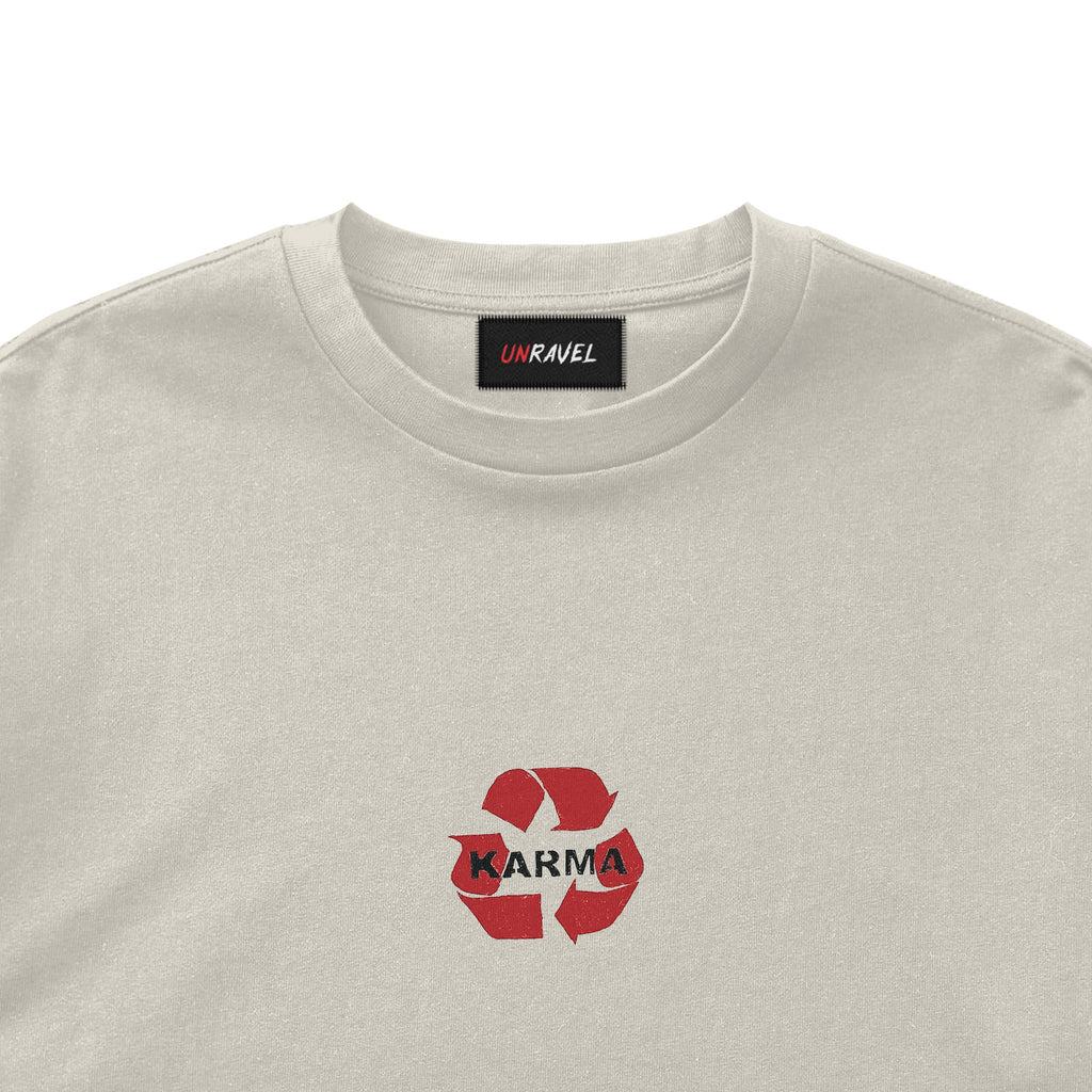 Karma | Off White Oversized T-shirt