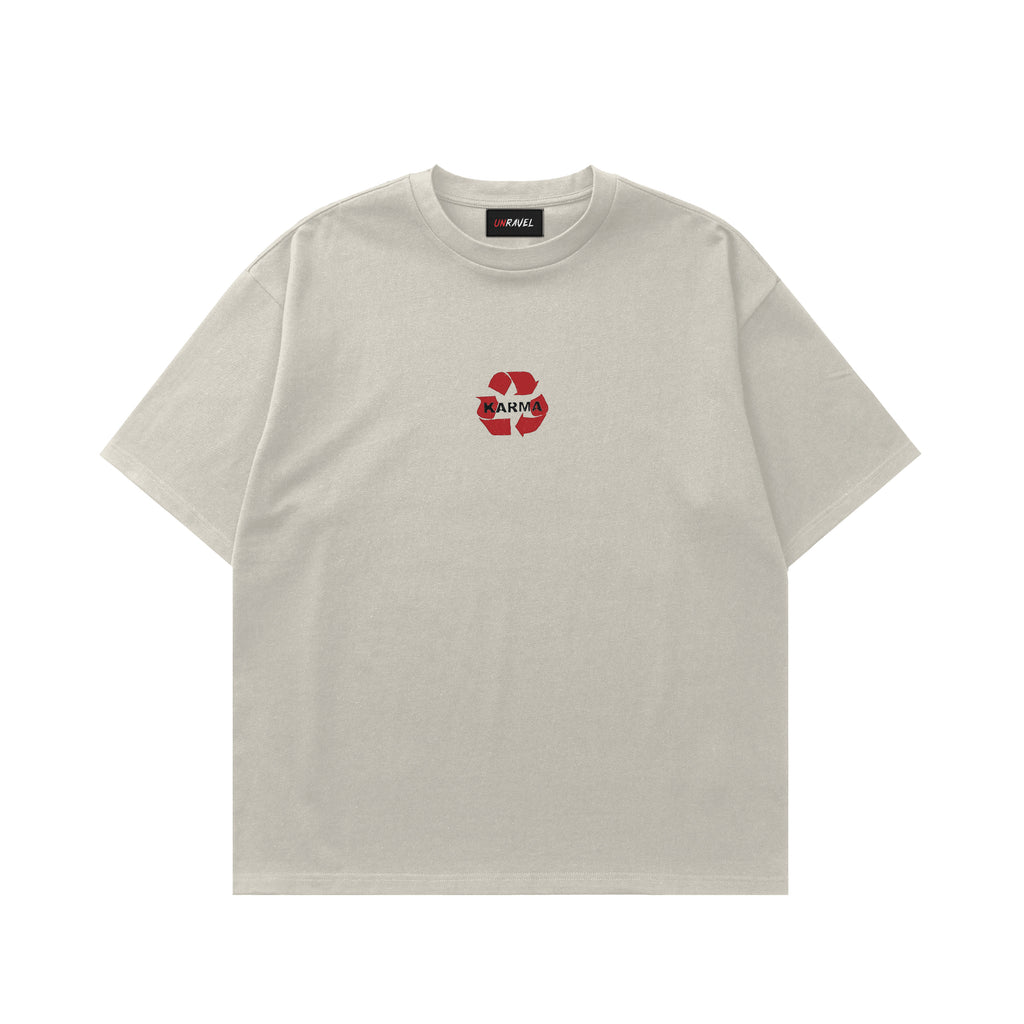 Karma | Off White Oversized T-shirt